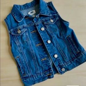 Old Navy Girls Denim Sleeveless Vest